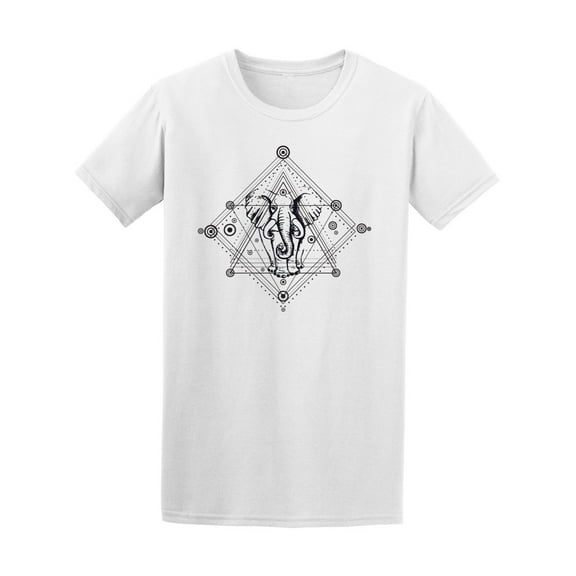 Mystic Elephant Geometry Design Men's Tee - Image by Shutterstock