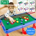 thumbnail image 1 of Daisyyozoid Wholesale Mini Pool Table Premium Tabletop Billiards 7 In 1 Set Curling basketball Golf, 1 of 9
