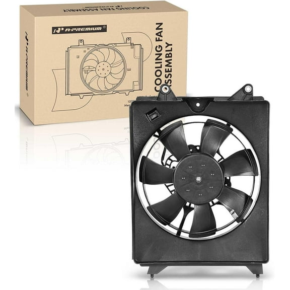 A-Premium Engine Radiator Cooling Fan Assembly Compatible with Honda Civic 2012-2015 & Acura ILX 2013-2015, 1.8L 2.0L 2.4L, Replace# 19030RSJE01, 38611R1AA01