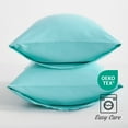thumbnail image 6 of [Pillowcase]-Ultra Soft Brushed Microfiber Pillowcases Set, Cozy Machine Washable Bed Pillow Cases, Standard Size, Aqua Blue, 2 Piece, 6 of 8