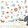 thumbnail image 6 of KAHSHEEN Animals Wall Decals for Kids - Jungle Woodland Animal Wall Stickers, Cute Peel and Stick Removable Window Decals, Stickers for Baby Nursery Home Classroom Kids Bedroom Living Room Wall Decor, 6 of 10