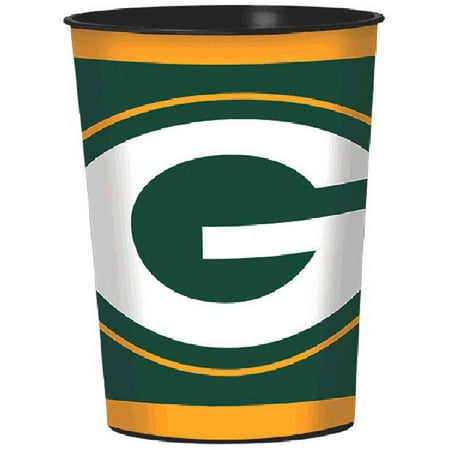 Amscan Green Bay Packers NFL Football Sports Banquet Party Favor 16 oz Plastic Cup 10 Count