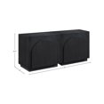thumbnail image 3 of Meridian Furniture Navona Black Oak Veneer Sideboard/Buffet, 3 of 10