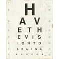 thumbnail image 2 of Pela Studio 12x14 Gold Ornate Wood Framed with Double Matting Museum Art Print Titled - Eye Chart II, 2 of 4