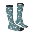 thumbnail image 3 of Haiem Flamingo Socks, Funny Novelty Crazy Design Cotton Socks Sports Socks Knee High Socks For Men, Women,1Pairs - Gift For Working Friends, 3 of 9