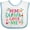 White and Blue, variant on Inktastic Mimi and Papa Love Me Girls Baby Bib