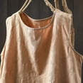 thumbnail image 5 of Ailaofu Natural Linen Sleeveless Tank Tops Basic Summer Casual Crewneck Blouse, 5 of 5