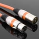 thumbnail image 5 of Cable de DJ de escenario DMX de 5.9 pies Cable conector XLR de 3 pines macho a hembra (naranja) Ehuebsd  Para estrenar, 5 of 9