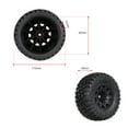 thumbnail image 4 of Tire,Course Off-road Vehicle Car Wheel Vehicle Tyres 4 Pcs 110mm Car Course Off-road Wheel Compatible With Pcs 110mm 1/10 Vehicle Res 110mm Car Tire Car Wheel 4 Qisuo Car Tire, 4 of 6