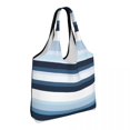 thumbnail image 2 of General Horizontal Straight Lines Stripes Canvas Shoulder Bag, 2 of 7