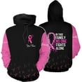 thumbnail image 2 of Personalized Breast Cancer Hoodie 3D, Pink Ribbon Awareness Sweatshirt, Survivor Pride Breast Cancer Zip Hoodie (T-shirt, 5XL), 2 of 7