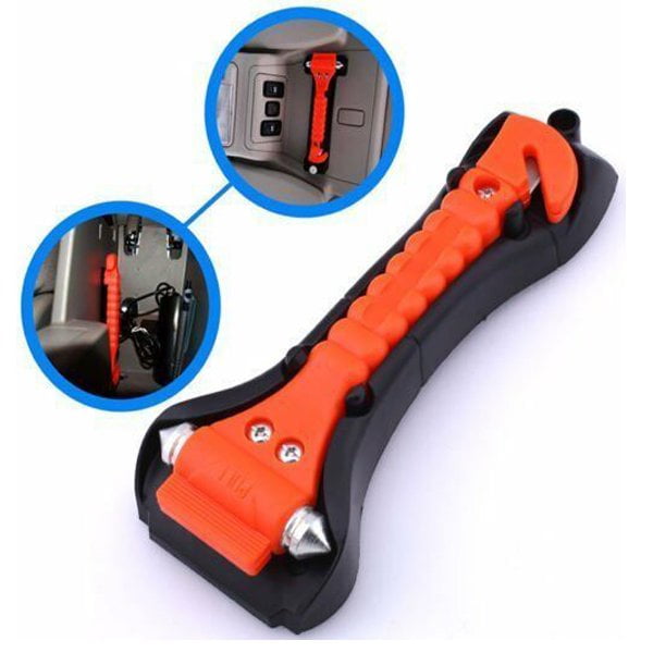 2 In 1 Car Glass Window Breaker Emergency Hammer Seat Belt Cutter P &T 2 In 1 Car Glass Window Breaker Emergency Hammer Seat Belt Cutter P &T