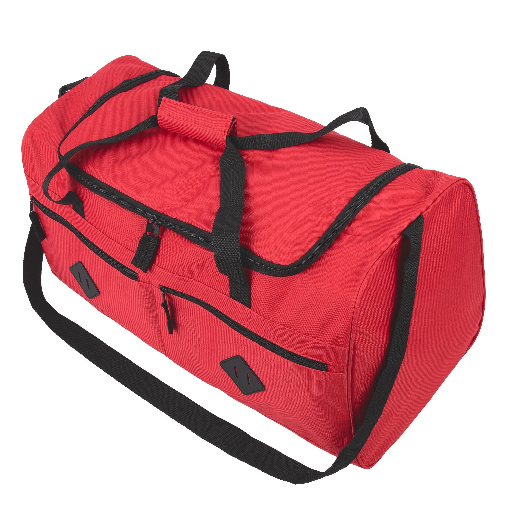 Bulk Multi Pocket Duffle Bags by the Case 24 Pack Wholesale Duffels for the Gym, as Sports Bag, for Homeless Men, Women, and Travel