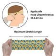 thumbnail image 4 of Lsque Blue Ocean Wave Sunflower Pattern Sweatbands Sports Headband for Men & Women - Moisture Wicking Athletic Cotton Terry Cloth Sweatband for Tennis, Basketball, Running, 4 of 9