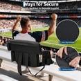 thumbnail image 6 of Stadium Seat with Back Support & Padded Cushion - Extra Wide Bleacher Chair with 6 Adjustable Angles, Anti-Slip Mat, Cup Holders & Large Pockets, 6 of 7