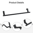 thumbnail image 7 of Over Door Towel Holder Rack Stainless Steel Hanger Bar Rail for Kitchen Bathroom Cupboard Space Saving Hanging Organizer No Drill Easy Install 23.5/36.5cm, 7 of 7