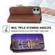 thumbnail image 2 of Funda de piel sintética estilo empresarial para iPhone 12 con tarjetero Lenyard, 2 of 5