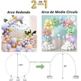 thumbnail image 2 of Kit de Arco de Globos, 2 EN 1 Aro para Decoración de Globos Redondo Ajustable, Soportes para Globos con Base para Fiesta de Cumpleaños, Boda, Fiesta de Graduación, Fiesta de Navidad de Halloween, 2 of 4
