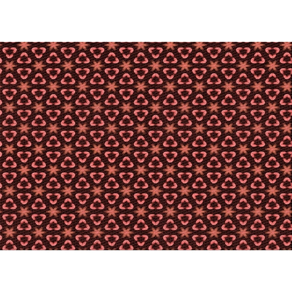Ahgly Company Indoor Rectangle Patterned Grapefruit Red Area Rugs, 3' x 5'