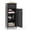 Black, variant on Metal Wall Mounted Garage Cabinet with Doors and Adjustable Shelves, Grey & Black, 28" H