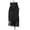 Black, variant on Women’s Solid Textured Wrap Long Fringe Edge Detail Soft Thick Plush Fabric For Woodland Walks Black