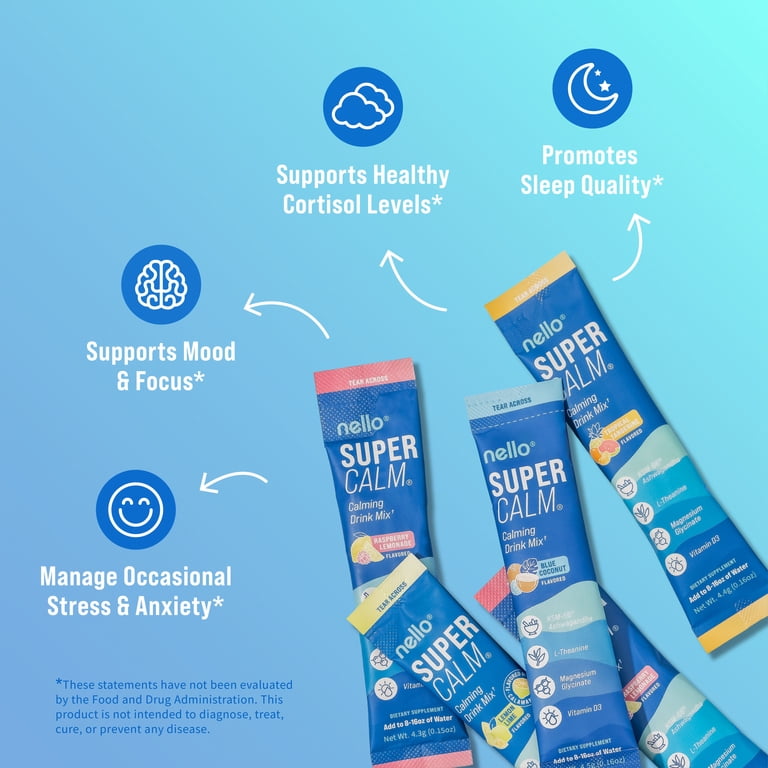 Supercalm Drink Mix - Ashwagandha KSM 66, Magnesium Glycinate & L
