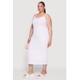 thumbnail image 2 of Women's Plus Size Textured Knit V-Neck Cami Dress, 2 of 3