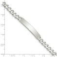 thumbnail image 3 of Auriga 925 Sterling Silver Engraveable Curb Link Id Bracelet 7inch for Women, 3 of 5