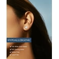 thumbnail image 2 of Pendientes de tuerca Jiostonor Moissanite, 2 quilates de ancho y 6,5 mm en D, color VS1, 2 of 9