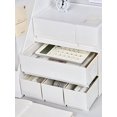 thumbnail image 4 of 1pc Office Desk Organizer Plastic Drawer Makeup Storage Box Multi-Layer Stackable, Diy Combination, 4 of 5