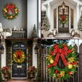 thumbnail image 5 of 24inch Prelit Christmas Wreath 8 Modes Lighting Timer Deluxe Lighted Christmas Wreath Decorations Ornament with LED Lights Door Window Fireplace Decor Timer Function, 5 of 9