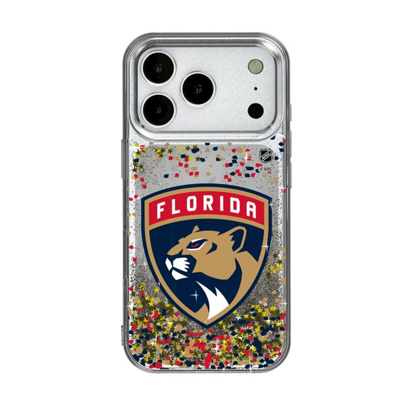 Florida Panthers iPhone Confetti Glitter Case