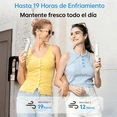 thumbnail image 2 of Ventilador Portátil JisuLife F8 3 en 1 Recargable con Linterna y Power Bank Xtellar Blanco, 2 of 3
