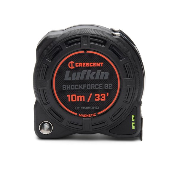 Cinta Magnética Lufkin Shockforce Nite Eye de 33 Pies