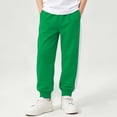 thumbnail image 5 of Nekdswn Boys Sweatpants 100% Cotton Fleece Lined Jogger Pants Kids Side Stripe Athletic Joggers Loose Casual Elastic Waist Sweats Pants, 5 of 8