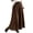 Z105-Coffee, variant on Boho Skirts for Women 2026 Flared Ruffle Polka Dot Soft & Breathable Summer Pleated High Waisted Casual Long Skirts with Pockets