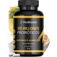 thumbnail image 1 of Probioticos 80 billones Nuboost 120 Caps 4 meses 11 cepas Lactobacillus rhamnosus, 1 of 7