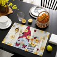 thumbnail image 3 of Gnomes Placemats Set of 4, White Yellow Daisy Floral Country Garden Floral Placemats for Dining Table, Place Mats for Kitchen Tabletop, Waterproof Wipeable Dining Table Mats Set, 3 of 9