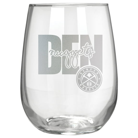 Denver Nuggets Etched 17oz. City Stemless Wine Glass