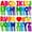 Colorful, variant on Sinekong 20 Sheets Bulletin Board Letters, 4 Inch Letter Stickers Large Alphabet Stickers for Mailbox Door Wall Decor (Black)