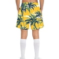thumbnail image 6 of Boys Swim Trunks Quick Dry Board Shorts with Pockets Elastic Waistband Multicolor Tropical Palm Tree Print Youth Beach Shorts Sizes 4-15 Years,Size 12-13T, 6 of 8
