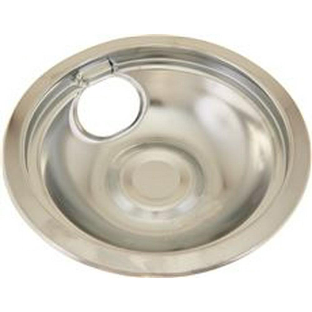 ELECTRIC RANGE DRIP PAN FITS MODERN MAID MM74 06 073, CHROME, 8 IN., 6