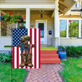 thumbnail image 2 of Freedom Boots Memorial Day Double-Sided Garden Flag 12x18 inch,Outdoor patio July 4th Independence Day Stars and Stripes Garden Flag -A, 2 of 3