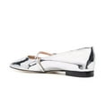 thumbnail image 3 of XYD Women Classic Pointed Toe Mary Janes Adjustable Buckle Strap Metallic Ballet Flats Dance Dating Daily Shoes Size 7 Silver, 3 of 4