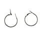 thumbnail image 5 of 20 cuentas de 1 pulgada de bucle para hacer joyas, aros grandes dorados y plateados. Negro metalizado, 5 of 9