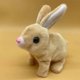 thumbnail image 5 of Conejo de peluche blanco, mascota simulada, que salta y llama a los niños para jugar a las casitas., 5 of 5