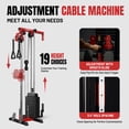 thumbnail image 4 of Mikolo Cable Crossover Machine, Lat Pull Down Machine, Wall Mounted Pulley Tower functional trainer with Adjustable Positions Dual Pulley System, Lat Pulldown Cable Training with 118lb Weight Stacks, 4 of 12