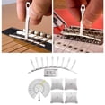 thumbnail image 3 of Juego de Herramientas de medición Luthier de guitarra ligera Sunnimix Regla de acción de calibre de cuerda, 3 of 8