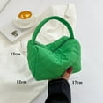 thumbnail image 2 of Warm Winter Lightweight Quilted Tote Bag Purse Shopper Bag Plaid Handbags WHITE, 2 of 8