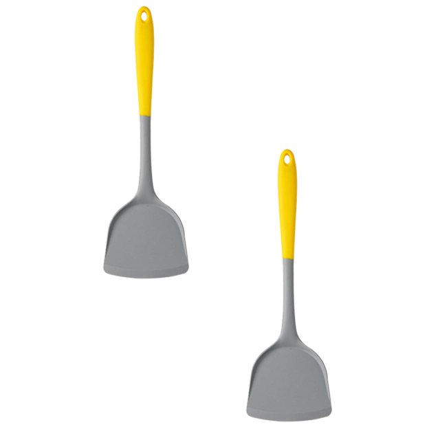 Oleegame 2PC Kitchen Utensils Set New Two Color All Pack Silicone Soup Spoon Colander Non Stick Pot Spatula Home Cooking Kitchenware Set